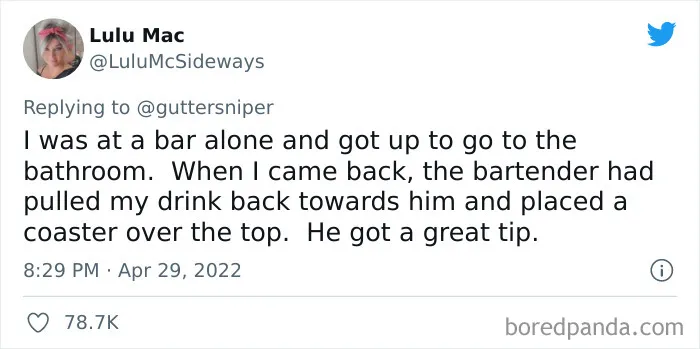 "Men, DO THIS": Bartender Warns Woman About A Suspicious Guy, Inspires Others To Share Similar Stories (24 Stories)