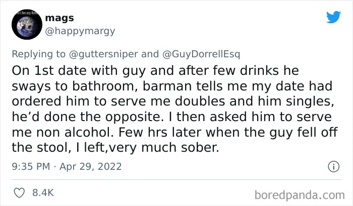 "Men, DO THIS": Bartender Warns Woman About A Suspicious Guy, Inspires Others To Share Similar Stories (24 Stories)