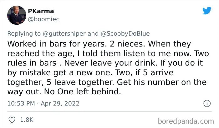"Men, DO THIS": Bartender Warns Woman About A Suspicious Guy, Inspires Others To Share Similar Stories (24 Stories)