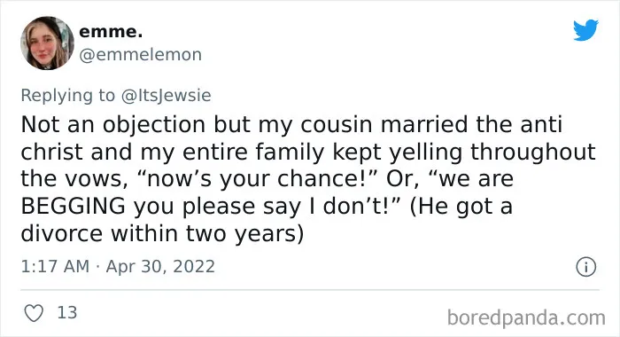 30 People Who Witnessed Wedding Objections Spill The Tea About What Happened