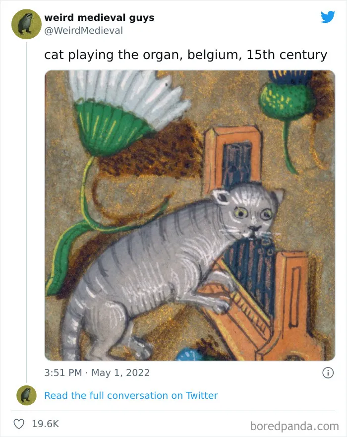 30 Times Medieval Painters Had No Idea How Something Looked And Created "Weird Medieval Guys", As Shared On This Twitter Page