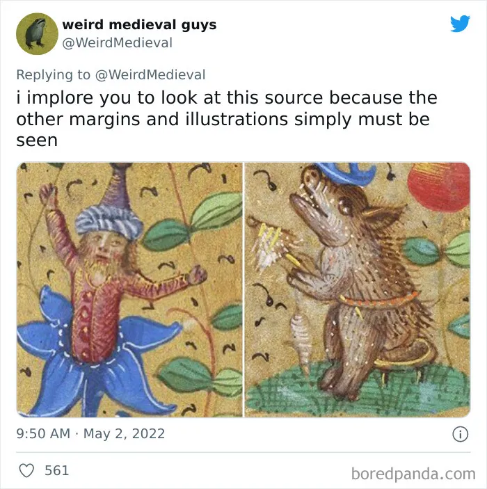 30 Times Medieval Painters Had No Idea How Something Looked And Created "Weird Medieval Guys", As Shared On This Twitter Page