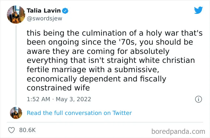 35 Reactions People Posted Online To The Impending US Supreme Court Decision To Overturn Abortion Rights