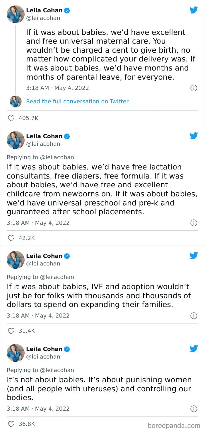 35 Reactions People Posted Online To The Impending US Supreme Court Decision To Overturn Abortion Rights