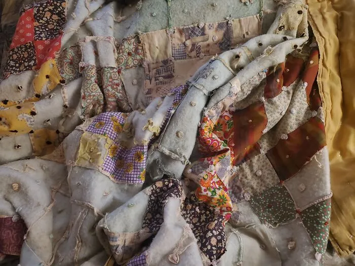 This Whole ( Or Half ) A Blanket. There Is A Really Long Story Behind It. It's Ratty And Certainly Not As Pretty As It Once Was, But I Love It Just As Much As When It Was New, And It's The Only Non Living Thing I Would Fight To Pull From A Burning Building