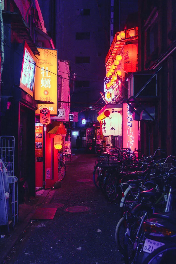 Exploré los callejones nocturnos de Tokio bajo las luces de neón y estas son 30 de las imágenes que tomé