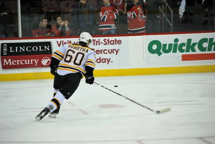Hockey Players And Fans Banging On The Glass In Support