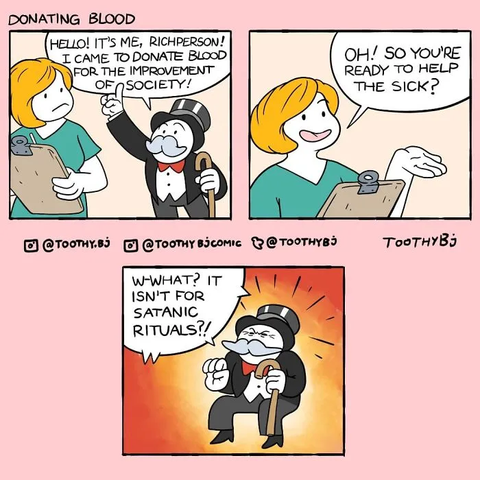 If You Have A Dark Sense Of Humor, You Will Probably Enjoy These Comics With Twisted Endings By ToothyBj (30 New Pics)