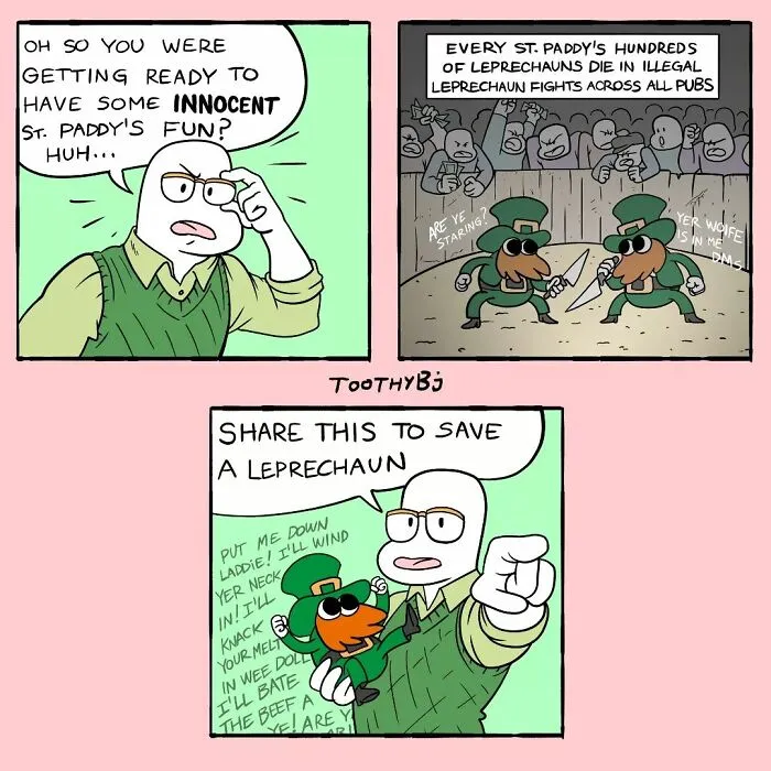 If You Have A Dark Sense Of Humor, You Will Probably Enjoy These Comics With Twisted Endings By ToothyBj (30 New Pics)