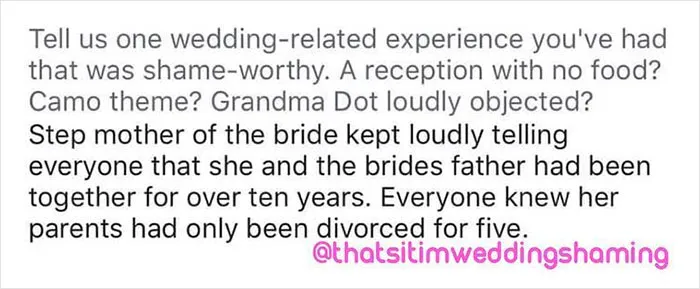 40 Times Weddings Were So Bad, They Deserved To Be Shamed On This Facebook Page