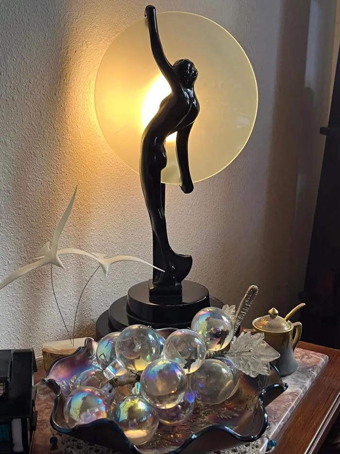 I Had Bought My Mother A Silhouette Lamp For Her Birthday When I Was In My Teens. I’ve Been Thrifting Forever. The Lamp Got Lost In The Fire And I Swore I Would Find One Again, And, If I Could Afford It, I Would Buy One Again.  Today, We Met Again!