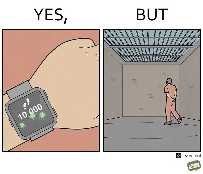 “Yes, But”: Artist Draws A Series Of Sarcastic Comics That Show 25 Funny Contradictions (New Pics)