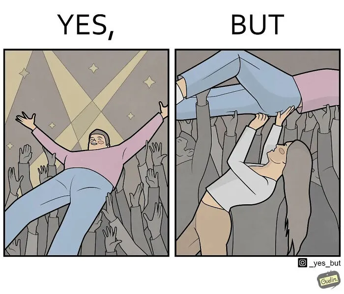 “Yes, But”: Artist Draws A Series Of Sarcastic Comics That Show 25 Funny Contradictions (New Pics)
