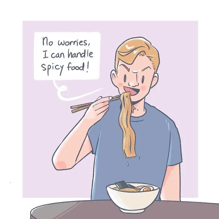 When You Are About To Eat The Spiciest Noodles You've Ever Eaten