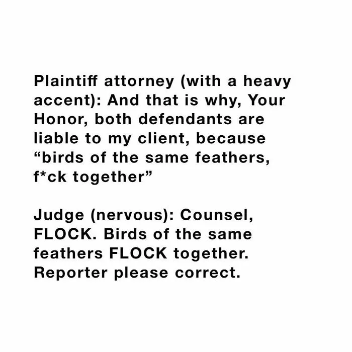 50 Of The Funniest Conversations People Have Overheard In Courthouses