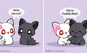 My 20 Wholesome Comics Depict A Cute Bat Couple That Is In A Relationship