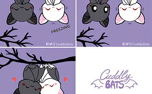 My 20 Wholesome Comics Depict A Cute Bat Couple That Is In A Relationship