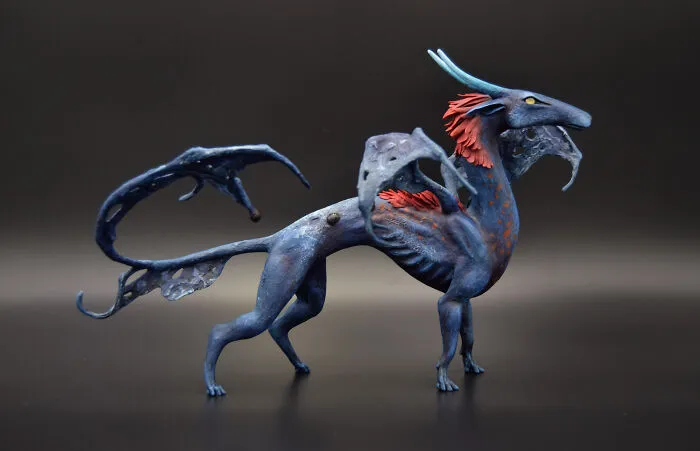 My Polymer Clay Figurines Are Fantasy-Themed And Showcase Beasts And Animals Out Of This World (30 Pics)
