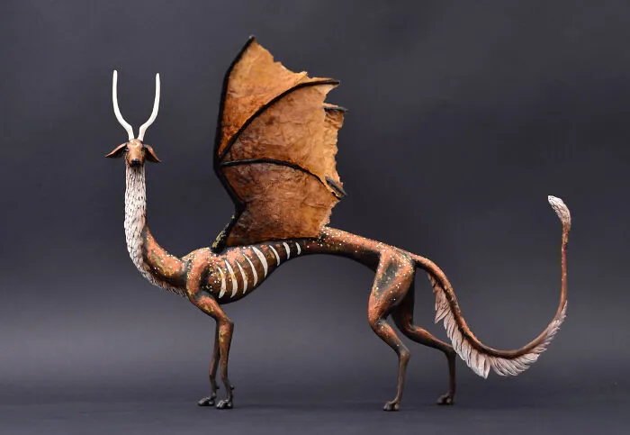 My Polymer Clay Figurines Are Fantasy-Themed And Showcase Beasts And Animals Out Of This World (30 Pics)