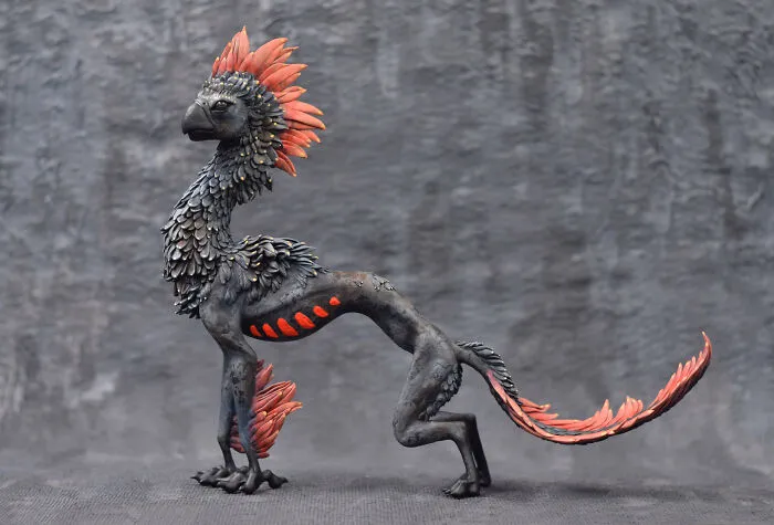 My Polymer Clay Figurines Are Fantasy-Themed And Showcase Beasts And Animals Out Of This World (30 Pics)