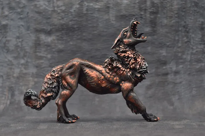 My Polymer Clay Figurines Are Fantasy-Themed And Showcase Beasts And Animals Out Of This World (30 Pics)