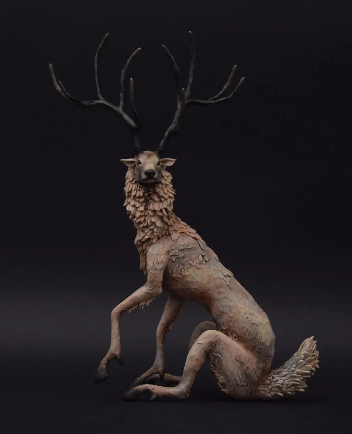 My Polymer Clay Figurines Are Fantasy-Themed And Showcase Beasts And Animals Out Of This World (30 Pics)