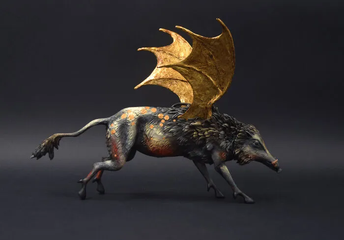 My Polymer Clay Figurines Are Fantasy-Themed And Showcase Beasts And Animals Out Of This World (30 Pics)