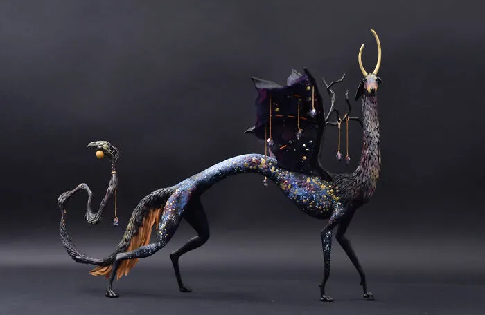 My Polymer Clay Figurines Are Fantasy-Themed And Showcase Beasts And Animals Out Of This World (30 Pics)