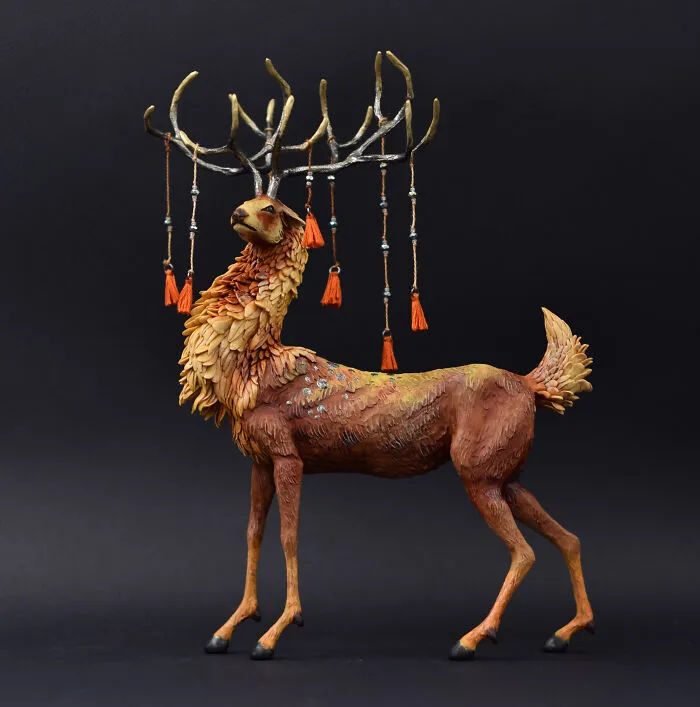 My Polymer Clay Figurines Are Fantasy-Themed And Showcase Beasts And Animals Out Of This World (30 Pics)