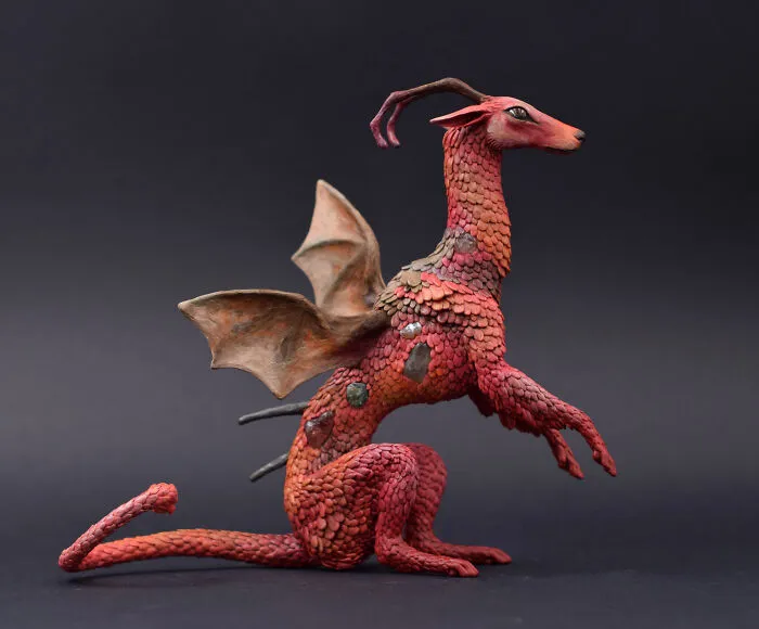 My Polymer Clay Figurines Are Fantasy-Themed And Showcase Beasts And Animals Out Of This World (30 Pics)