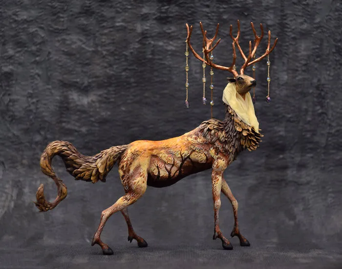 My Polymer Clay Figurines Are Fantasy-Themed And Showcase Beasts And Animals Out Of This World (30 Pics)