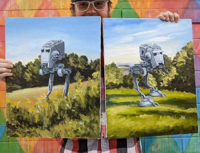 Chicken Walker Farm Paintings