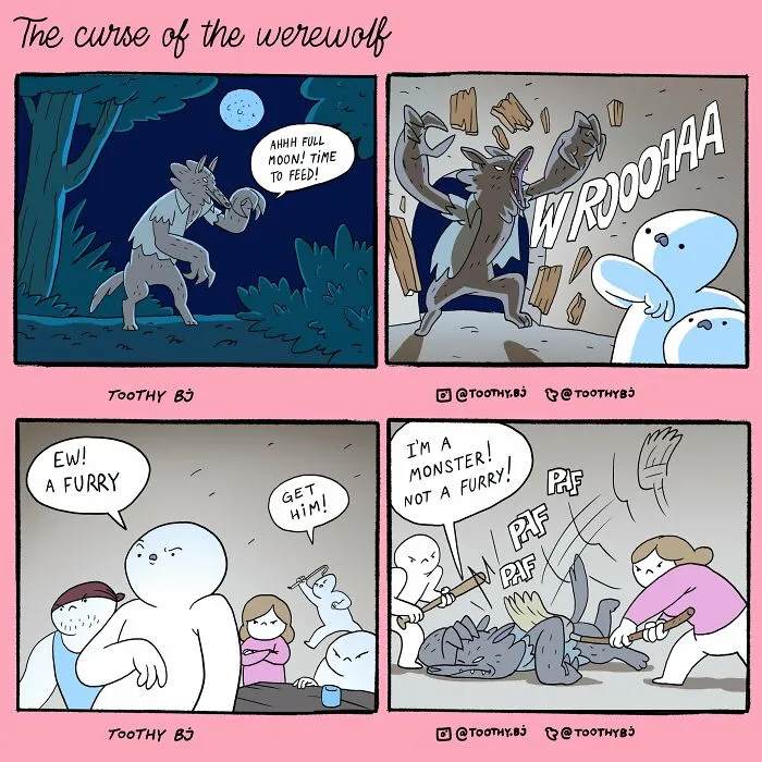 If You Have A Dark Sense Of Humor, You Will Probably Enjoy These Comics With Twisted Endings By ToothyBj (30 New Pics)