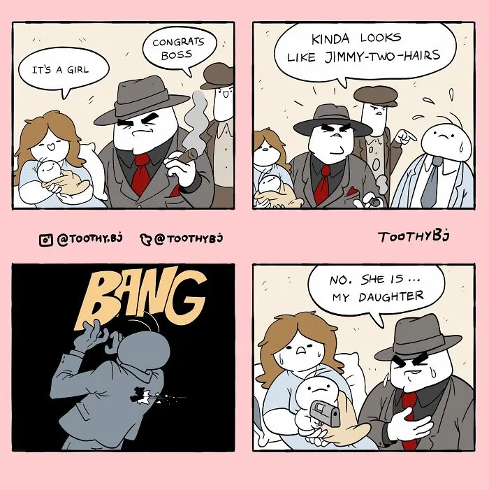 If You Have A Dark Sense Of Humor, You Will Probably Enjoy These Comics With Twisted Endings By ToothyBj (30 New Pics)