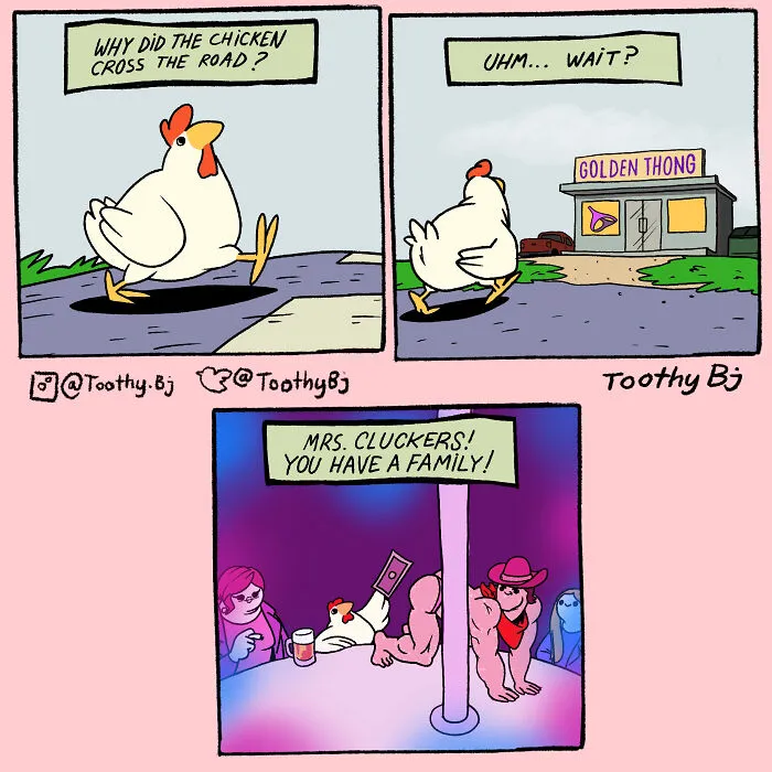 If You Have A Dark Sense Of Humor, You Will Probably Enjoy These Comics With Twisted Endings By ToothyBj (30 New Pics)