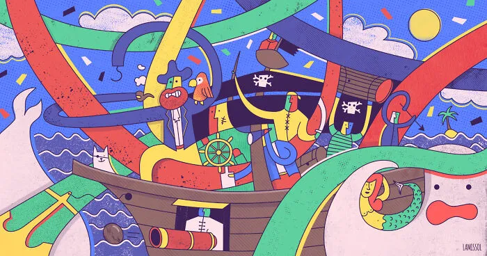 Pirates On The High Seas