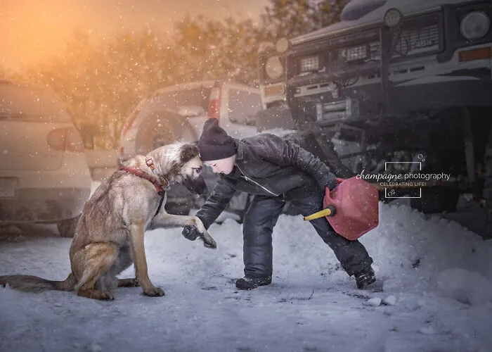 I Challenged Myself To Photograph Children With Their Dogs, And Here Are The Best 21 Photos