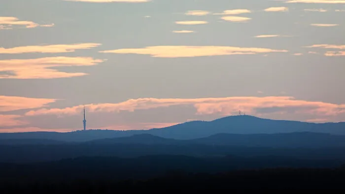 Distant Mountains Of Pécs, Hungary