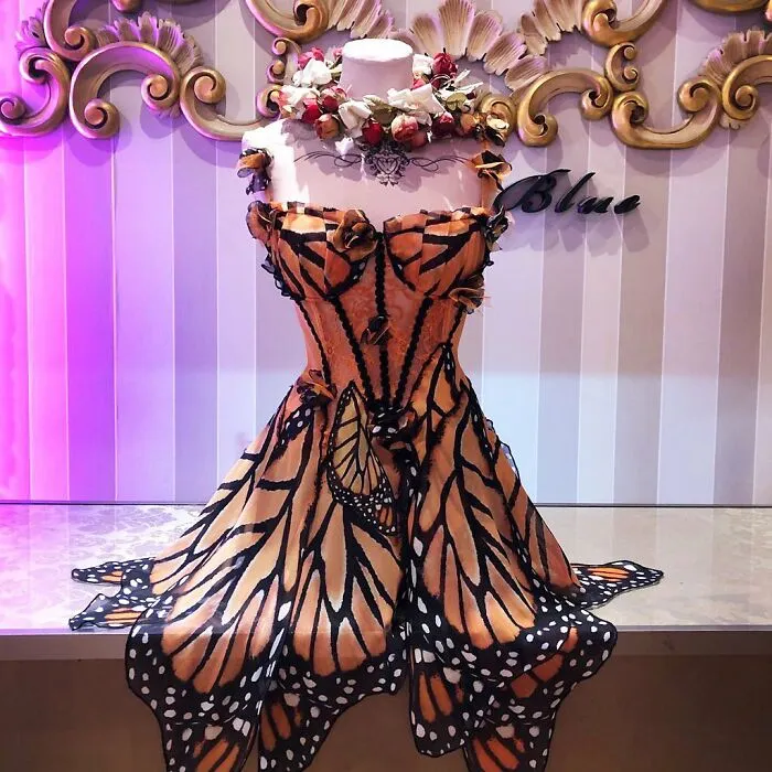 Designer Turns Women Into Real-Life Fairies With Her Butterfly Dresses (23 Pics)