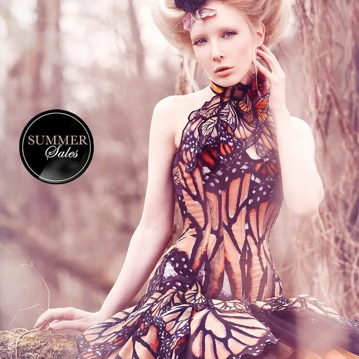 Designer Turns Women Into Real-Life Fairies With Her Butterfly Dresses (23 Pics)