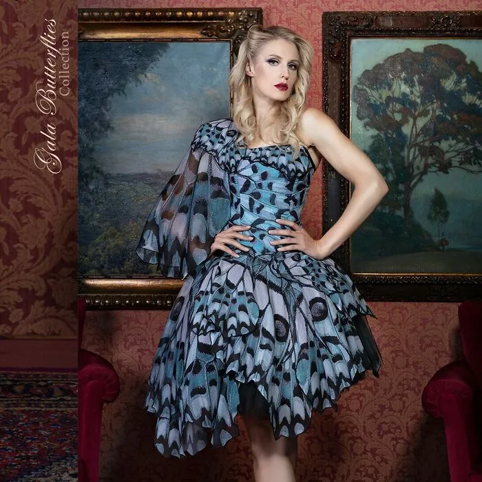 Designer Turns Women Into Real-Life Fairies With Her Butterfly Dresses (23 Pics)