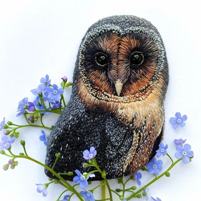 40 Embroidered Brooches By This Artist That You Might Confuse With Real Birds (New Pics)