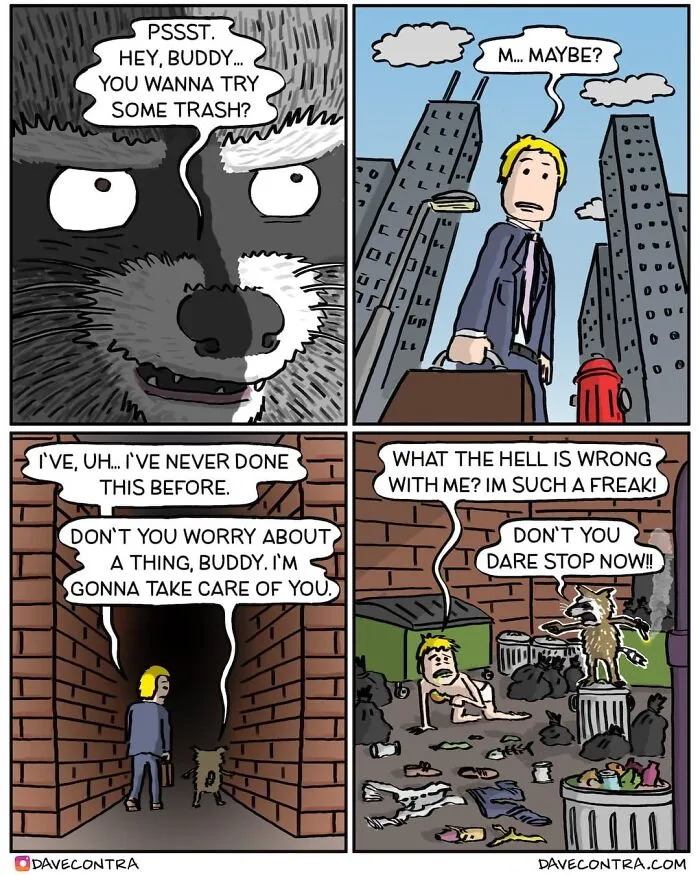 40 New Comics With Unexpectedly Dark Twists By Dave Contra