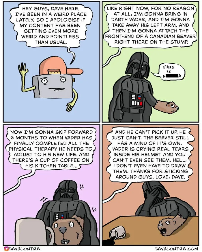 40 New Comics With Unexpectedly Dark Twists By Dave Contra