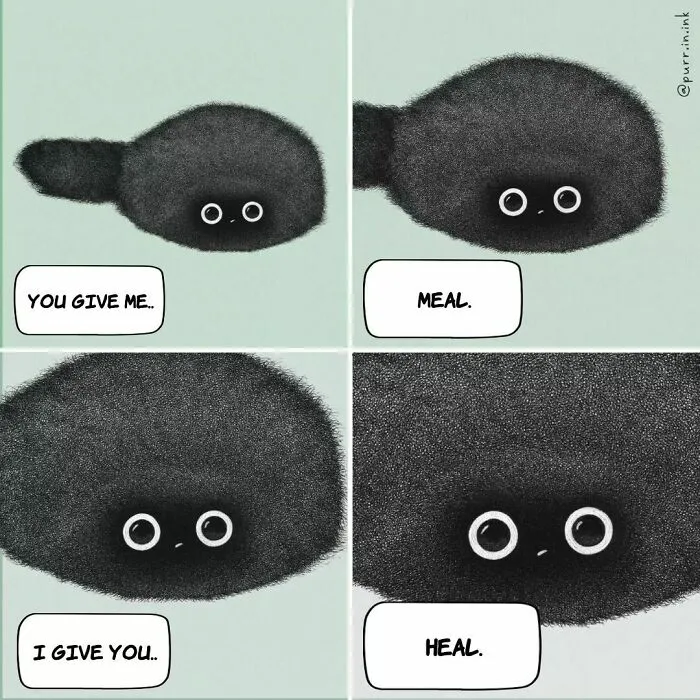 This Artist Makes Wholesome Illustrations About Cats, And Here Are His 60 Best Ones