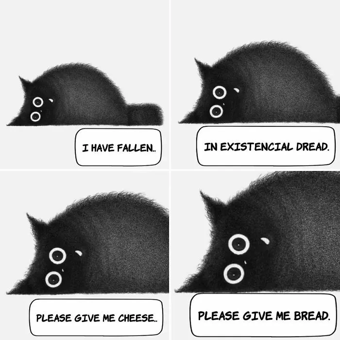 This Artist Makes Wholesome Illustrations About Cats, And Here Are His 60 Best Ones