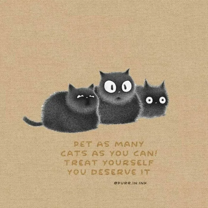This Artist Makes Wholesome Illustrations About Cats, And Here Are His 60 Best Ones