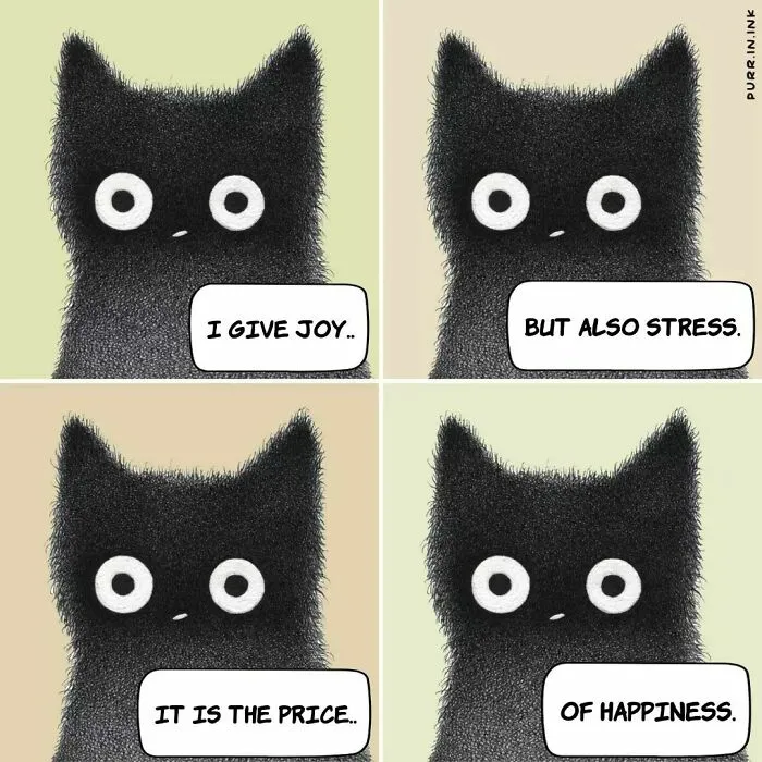 This Artist Makes Wholesome Illustrations About Cats, And Here Are His 60 Best Ones