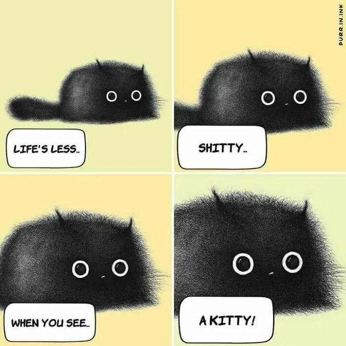 This Artist Makes Wholesome Illustrations About Cats, And Here Are His 60 Best Ones
