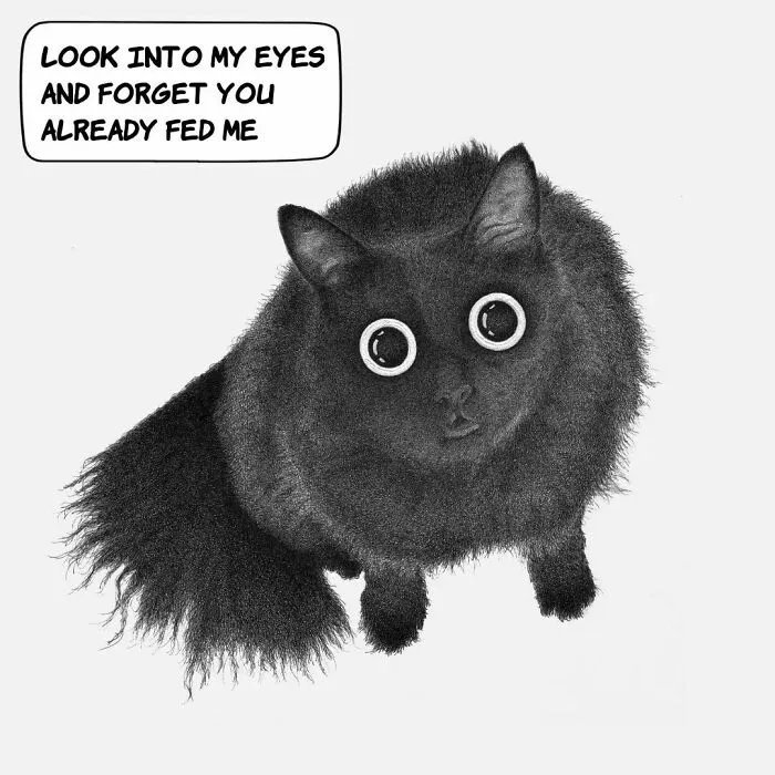 This Artist Makes Wholesome Illustrations About Cats, And Here Are His 60 Best Ones